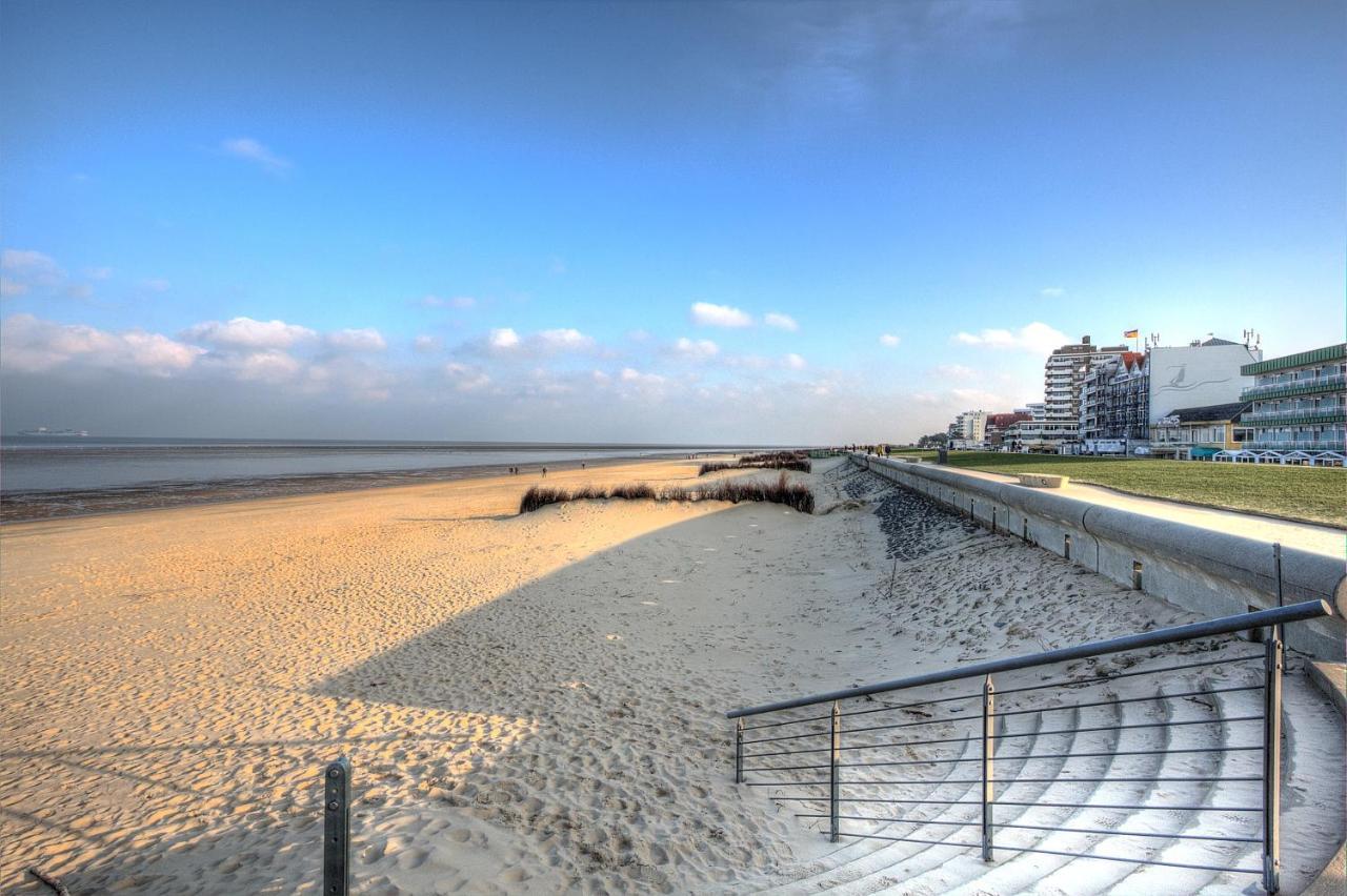 Duhnentraum Bestlage Am Sandstrand, Balkon,Meerblick, Parkplatz, Aufzug, Wlan, Bettwaesche,Handtuecher,Netflix Uvm คุกซ์ฮาเวน ภายนอก รูปภาพ